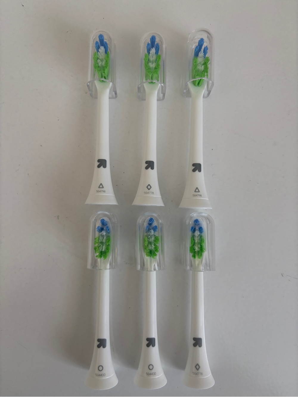 Anti-Plaque Sonic Replacement Brush Heads - 6ct - White - up&up - Open Box - Picture 4 of 6